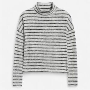 Banana Republic Luxespun Boxy Cropped Turtleneck T-shirt
